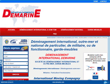 Tablet Screenshot of demarine.com